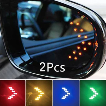 2 елемента Автомобилни led светлини Огледало за Обратно виждане Стрелка на Лентата Светлина автомобилни продукти Огледало за Peugeot 307 206 308 407 207 3008 508 406 300