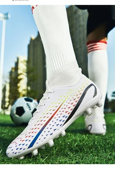 2023 НОВИ мъжки футболни обувки за възрастни и деца, футболни обувки с високи щиколотками, Спортни обувки за тренировки на трева, 2022 Мъжки маратонки