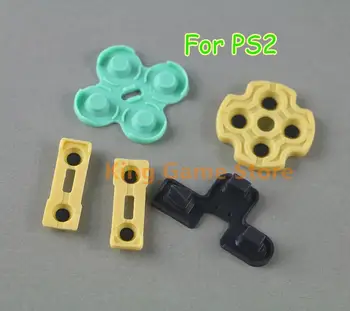 3 комплекта силиконови изделия от каучук токопроводящих тампони, бутони, докосвания, За подмяна на резервни части контролер Playstation 2, за ремонт PS2