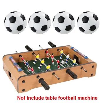 4шт черно-бели мини-топки за настолен футбол за възрастни и ученици