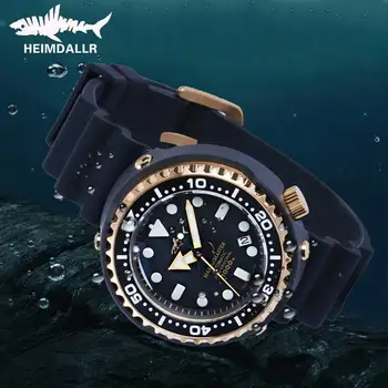 HEIMDALLR Watch Diver NH35A Механични Ръчни часовници за Мъже C3 Суперсветящиеся Автоматични Часовници 1000 м Водоустойчива Луксозни Мъжки часовник