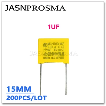 JASNPROSMA X2 275VAC Стъпка 1 ICF 15 мм 200ШТ 105 1000NF 10% K Предпазен Кондензатор MKP