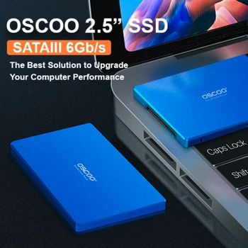 OSCOO 2,5-Инчов Твърд Диск 2 tb 1 tb 512 gb SATAIII SSD Вътрешен Твърд Диск за Лаптоп и PC СЪС Синьо Метален Корпус Твърд Диск SSD