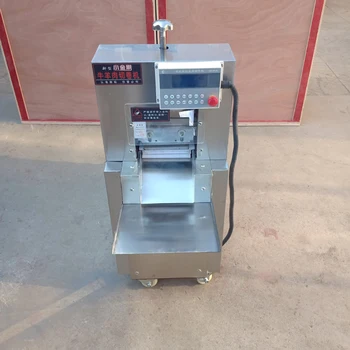 Автоматична Строгальная машина за нарязване на месо агнешко Електрическа машина за рязане на замразено месо, машина за нарязване на агнешко месо в рулетиках 2200 W