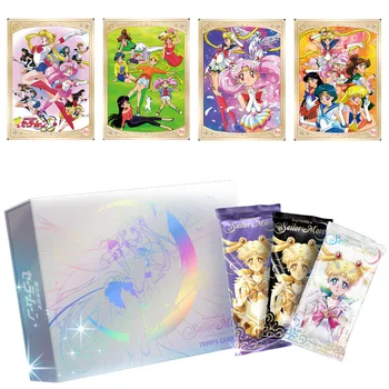 Аниме Sailor Moon Картички Герои японски момичета Цукино Усаги Игри Картички Кутия за Подаръци, Играчки, Коледна колекция от игри за феновете на аниме