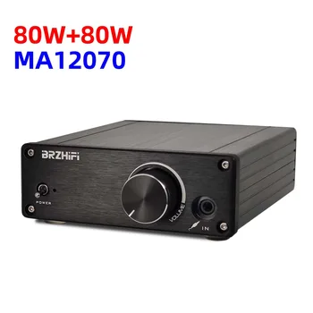 Аудио Цифров усилвател 80WX2 С сверхнизкими нарушения MA12070 Усилвател Стереозвука Висока мощност Mini Size 2.0 HiFi Channel