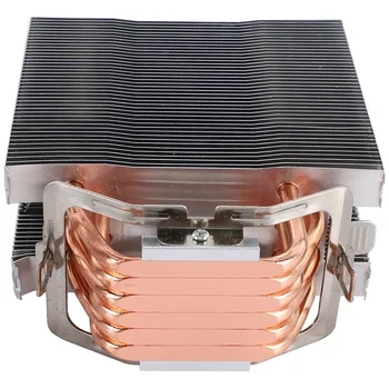 Безвентиляторный Процесора Охладител 12 см Вентилатор 6 Медни Топлинни Тръби Безвентиляторный Радиатор за Охлаждане на LGA 1150/1151/1155/1156/775 AMD