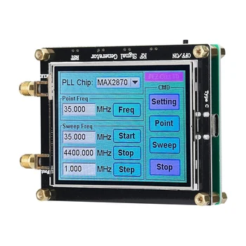 Генератор на сигнали MAX2870 с честота 23,5 Mhz-6000 Mhz Сензорен дисплей Източник на радиочестотния сигнал софтуер PC управлява