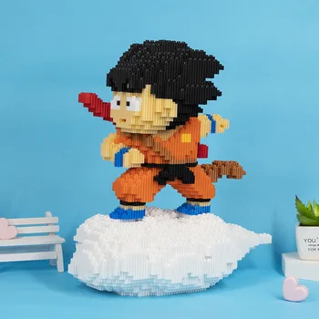 Градивните елементи на Dragon Ball Goku Connection, 3D-модел на son Goku, Събрана играчка-фигурка Diamond Mirco Bricks за деца