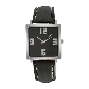 Дамски Кварцов Часовник Square Luxury Digital Watch Pointer Glow Watch, За Жени И Момичета Универсални Кварцови Часовници часовници дамски