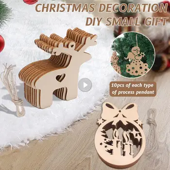 Декоративни Материали с високо качество Очарователно Коледна украса на Подарък на картичка за Празнична украса Изискан проект