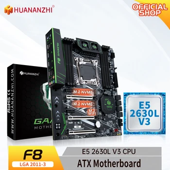 Дънна платка HUANANZHI X99 F8 LGA 2011-3 XEON X99 с поддръжка на Intel E5 2630L V3 DDR4 RECC NON-ECC memory combo kit set NVME USB