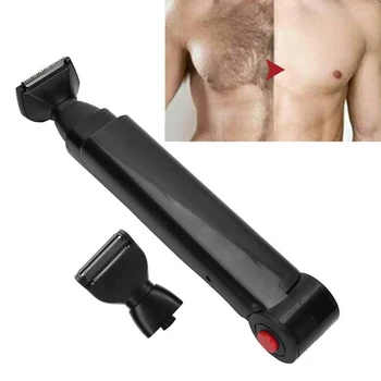 Електрическа самобръсначка за коса отзад, Машинка за подстригване, USB, сгъваема двустранен инструмент за премахване на окосмяването по тялото, безопасен бръснач отзад, машина за бръснене