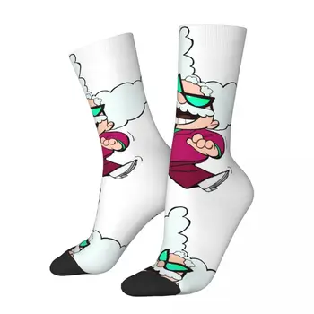 Забавен Луд компрессионный щастлив чорап за мъже в стил хип-хоп Harajuku Капитанские гащи Щастлив, безшевни чорап с принтом за момчета