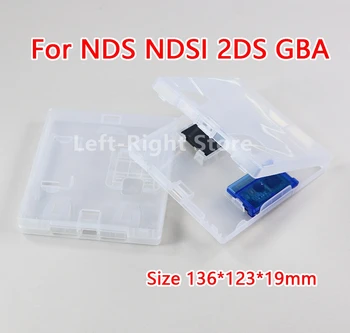 Замяна на черупката на 2 ЕЛЕМЕНТА ПП касета за игра на карти Пластмасова обвивка Защитна кутия за NDS NDSi 2DS GBA Калъф за съхранение