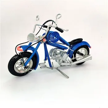 Малки мотоциклети Harley, източници на привличането, модел на Харлей, изделия от алуминиева тел, павилиони, украса за дома