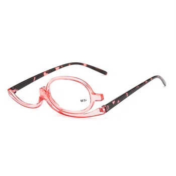 Очила за грим при пресбиопия, въртящи се на 180 градуса, очила за грим, многофункционални полнокадровые Модни очила за старческо