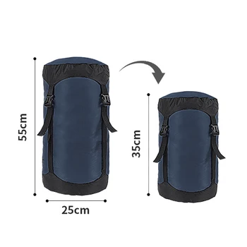 Практична Дамска чанта Спални чували Сверхлегкая чанта за съхранение на Тъмно-сини Торби с голям капацитет 40D найлон 40D Silnylon Ripstop