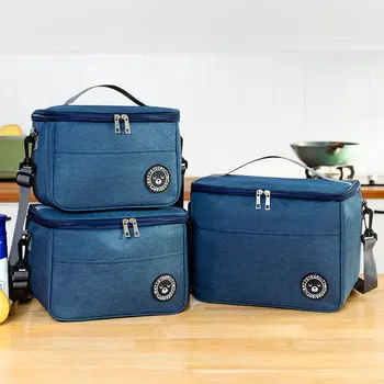 Преносима чанта за обяд Термоизолированный Обяд-бокс Чанта-хладилник Водоустойчива раница Bento Pouch Маркови Чанти за съхранение на храни