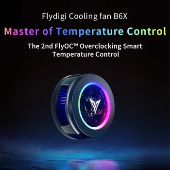 Радиатор за Бързо Охлаждане Flydigi B6 B6X Универсален Тих Вентилатор за Охлаждане на Мобилен Телефон 20 W Полупроводници Магнитен Радиатор с RGB