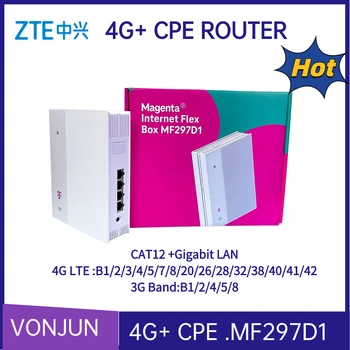 Рутер ZTE MF297D1 4G LTE CPE с слот за sim-карти Cat12 600 Mbps, Интернет-струята, NFC отключена