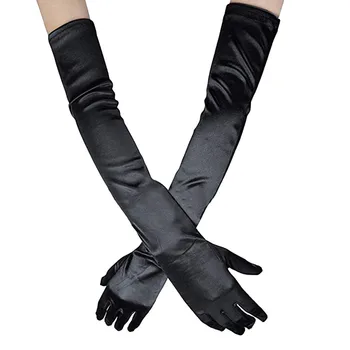 Ръкавици за жени в студено време Зимни дамски официални ръкавици с топъл басейн за възрастни Cosplay Сватбена представа Дълги ръкавици Обличам Секси