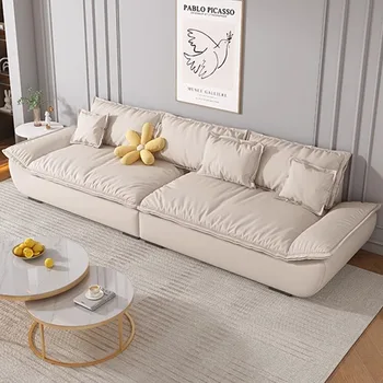 Уютен разтегателен диван и фотьойл за хол, уникален обикновен бял хотелски секционни мързелив диван, подова стол за почивка, мебели Poli Do Salonu