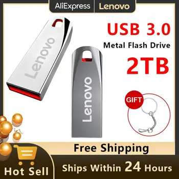 Флаш драйвери Lenovo 256 GB Нескользящий Високоскоростен Usb 3.0 Стик 1 TB Usb-диск 2 TB Ключ Usb-памет 512 GB Адаптер За вашия лаптоп / Телефон