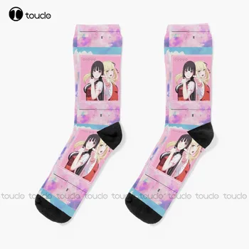 Чорапи Kakegurui чорапи-чехли Персонализирани Потребителски Унисекс Чорапи За Възрастни, Юноши и младежи Коледен подарък HD телевизор ВИСОКО КАЧЕСТВО на забавен чорап