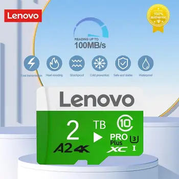 Lenovo 2TB 128GB Карта Памет 512GB Високоскоростен TF Флаш Карта 256GB Class 10 4K Ultra-HD Видео A2 Mini SD Карта За Дрона-Телефон Ps5
