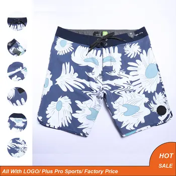 Мъжки летни къси панталони, водоустойчива, бързо съхнещи, растягивающиеся в 4 страна плажни къси панталони-бермуди, бански костюми за фитнес, плажни топене Q10