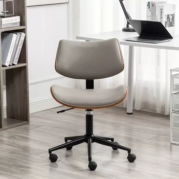 Офис стол просто компютърен стол, лесно лукс, масив, дърво, удобно, за заседналия начин на живот, лесно, регулируема въртящо се кресло, бюро