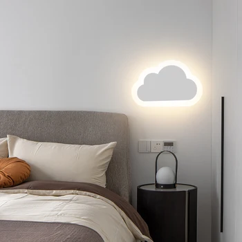 Стенен лампа Morden Cloud Design За помещения Led акрилни стенни лампи Nordic Sconce Lamps Детски нощни лампи за декор на детска спалня